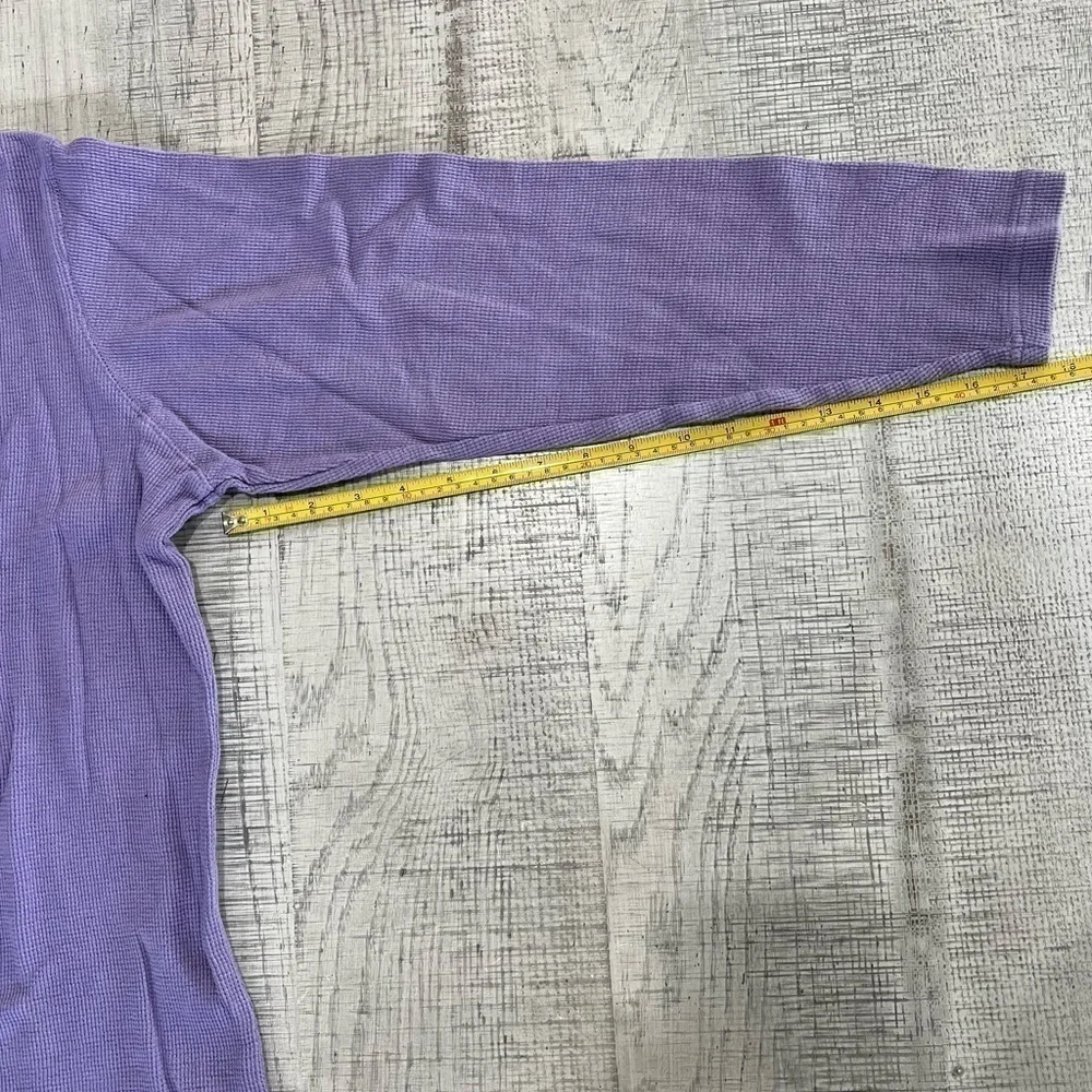 St. John’s Bay Purple Long Sleeve Henley Shirt Size 1X - Picture 9 of 10